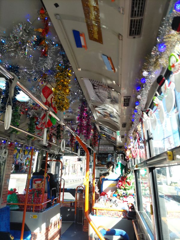 クリスマス　バス　横浜元町衣や